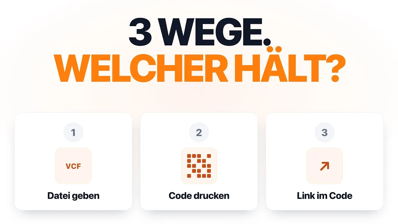 Was ist eine vCard? 3 Wege, deine Kontaktdaten weiterzugeben – Videoanleitung von yourvcard